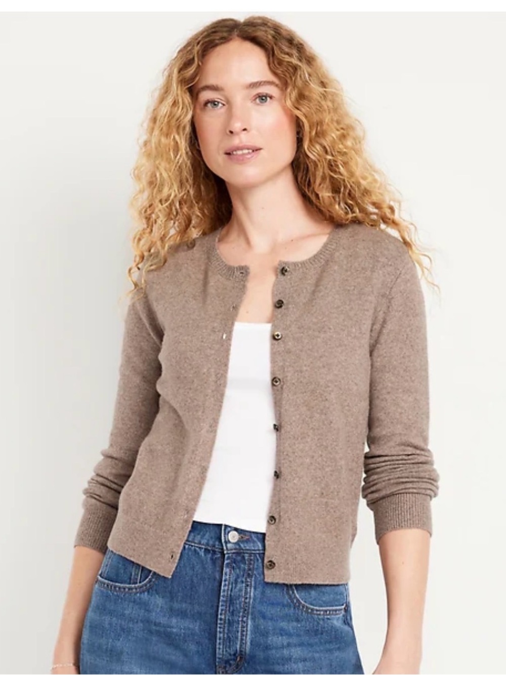 Old Navy So Soft Cropped Crewneck Cardigan NWOT
